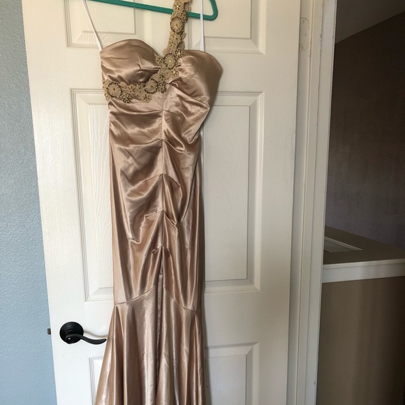 Dresses & Skirts - Formal Long Gold Dress